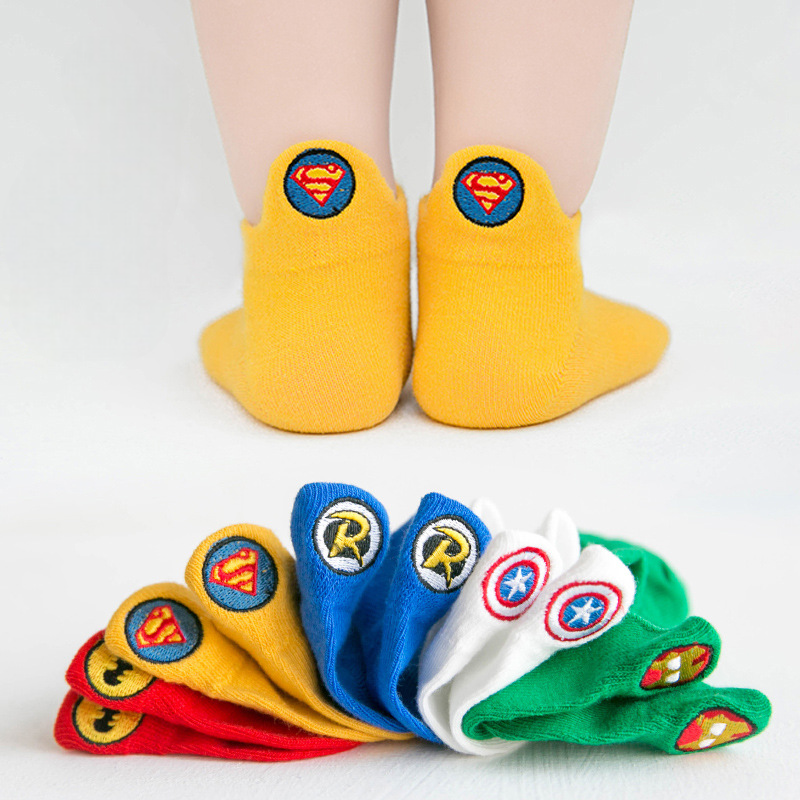 Colorful kids Superhero Socks